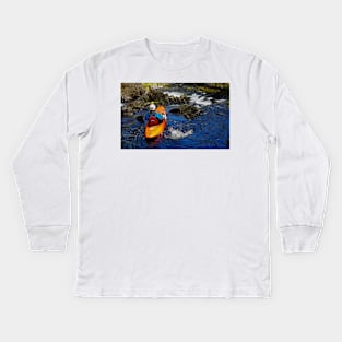 CANOE THE FALLS Kids Long Sleeve T-Shirt